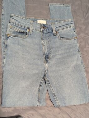 H&M Light Wash High-Rise Skinny Jeans